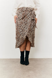 Leopard Wrap Midi