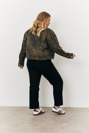 Leopard Trucker Jacket
