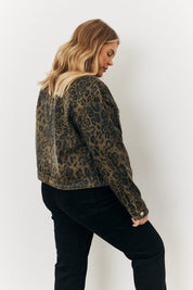 Leopard Trucker Jacket