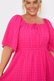  Milkmaid Style Floaty Sleeve Mini Dress