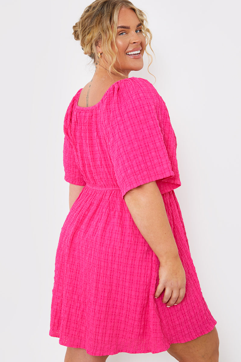  Milkmaid Style Floaty Sleeve Mini Dress