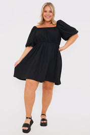 Short Puff Sleeve Smock