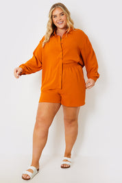 Textured Co-Ord Beach Shirt