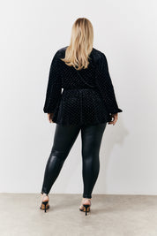 Studded Velvet Blouse