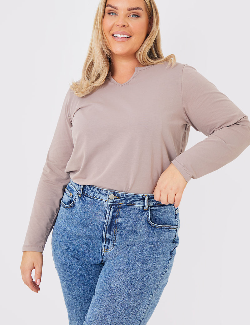 Stone Notch Long Sleeve Top