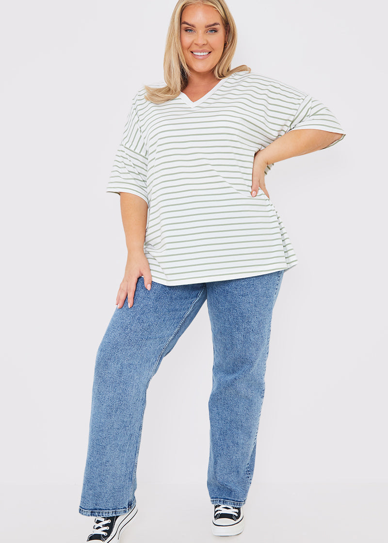 V Neck Oversized T-Shirt