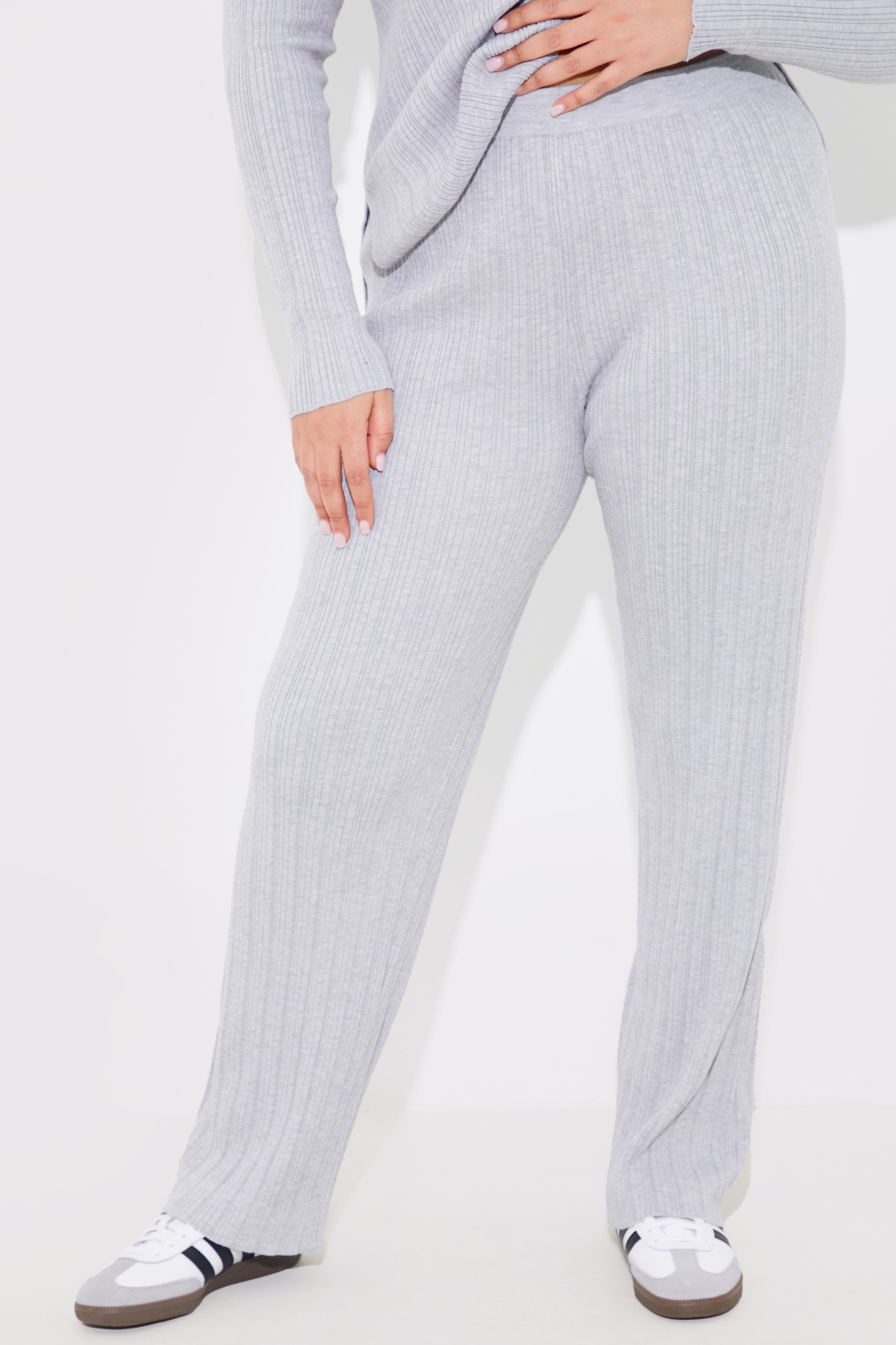 Rib Knitted Co Ord Trouser