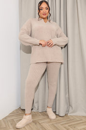 Knitted Ribbed Co-Ord Legging