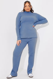 Rib Knitted Co Ord Trouser
