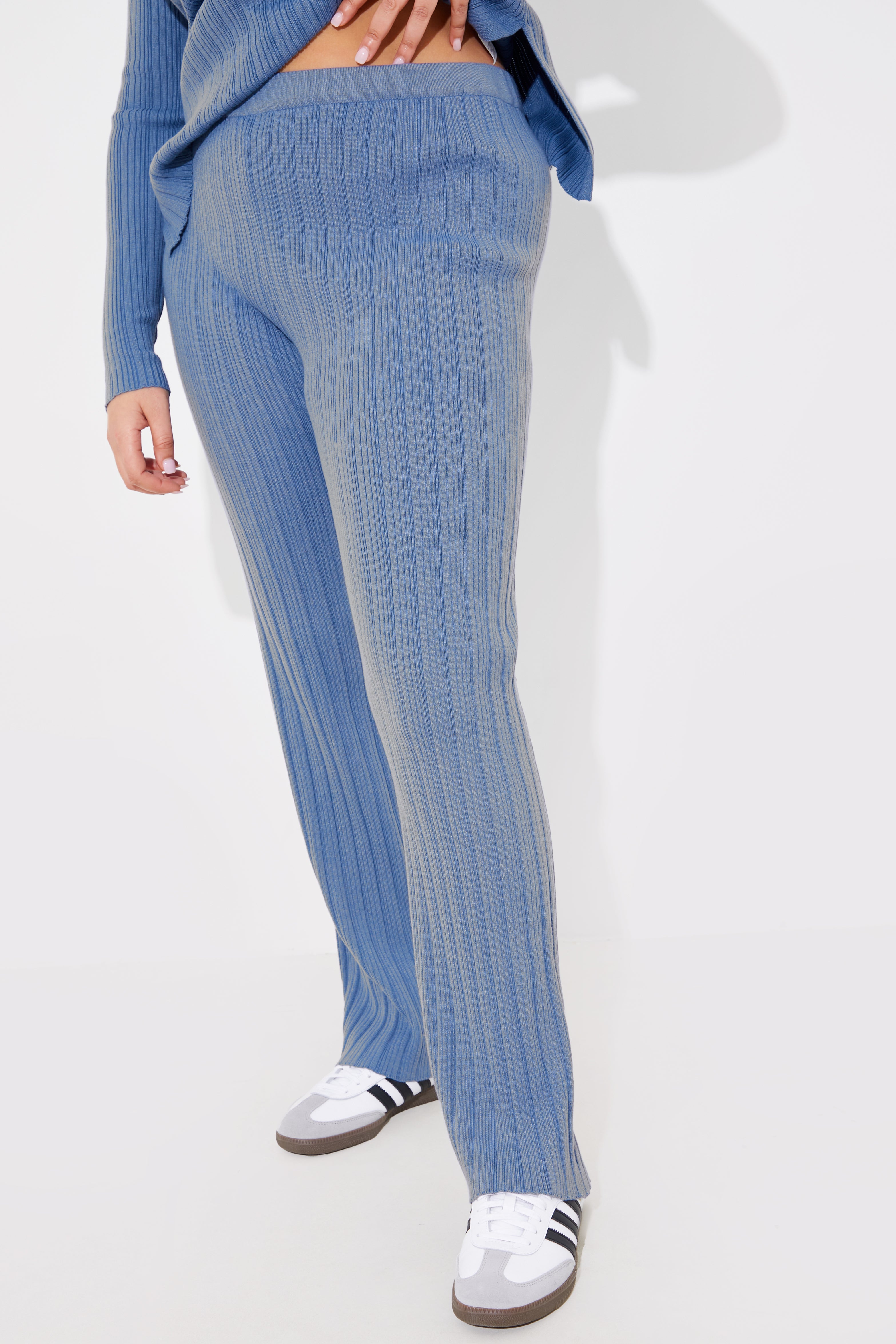 Rib Knitted Co Ord Trouser