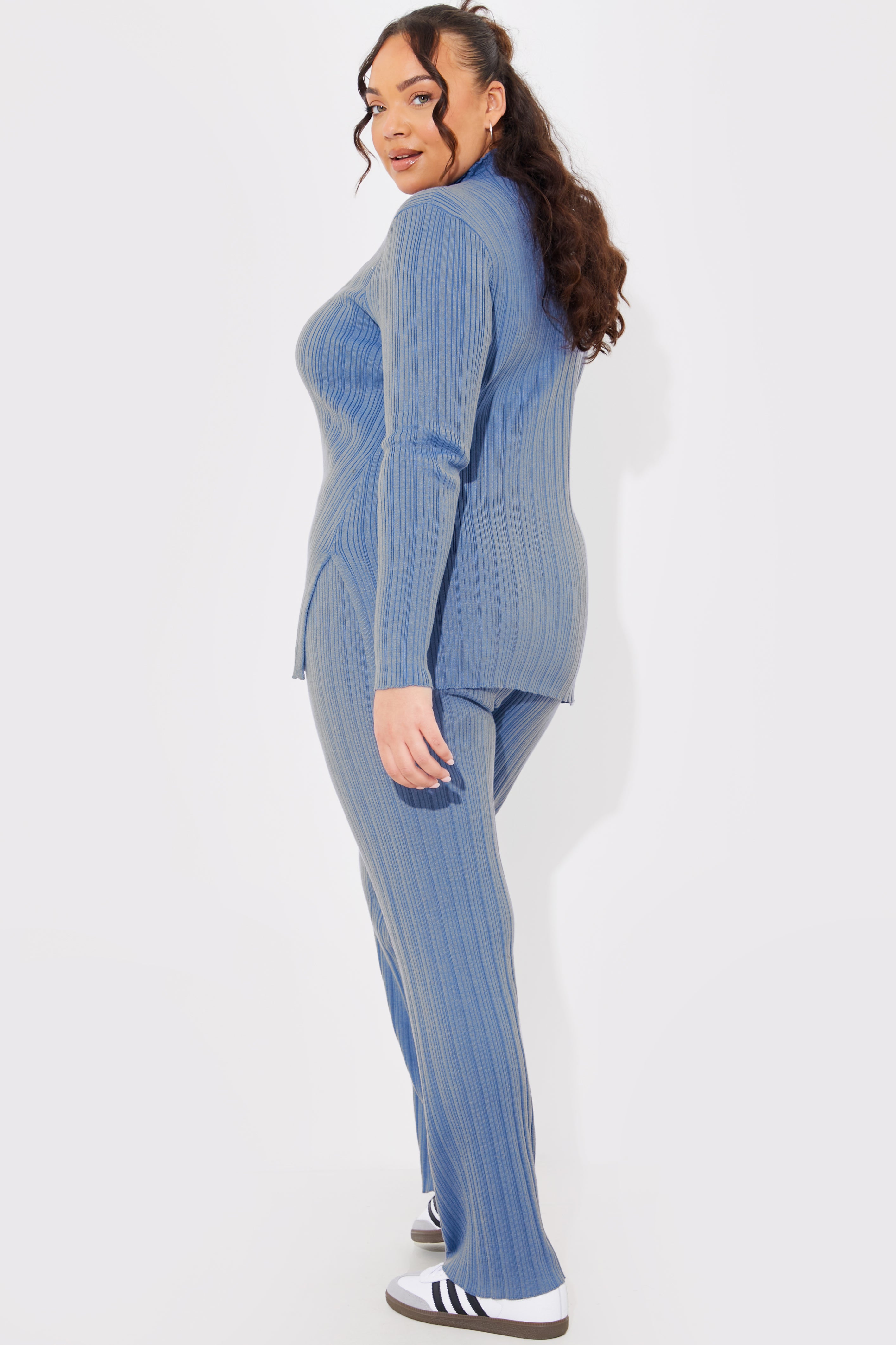 Rib Knitted Co Ord Trouser