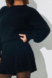 Pleated Knitted Dress