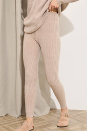 Knitted Ribbed Co-Ord Legging