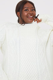 Recycled Cable Knitted Jumper