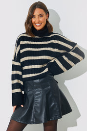 Knitted Roll Neck Jumper