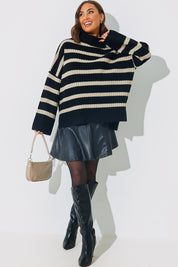 Knitted Roll Neck Jumper