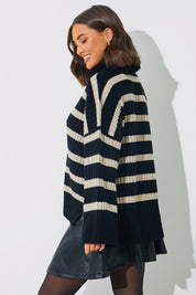 Knitted Roll Neck Jumper