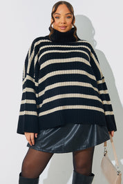 Knitted Roll Neck Jumper