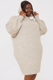 Recycled Knitted Hoodie Dress