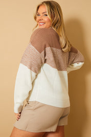 Tonal Crew Neck Knit Jumper
