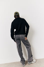 Quarter Zip Knitted Jumper