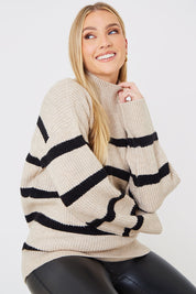 High Neck Knit Jumper