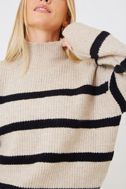 High Neck Knit Jumper