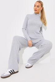 Rib Knitted Co Ord Trouser