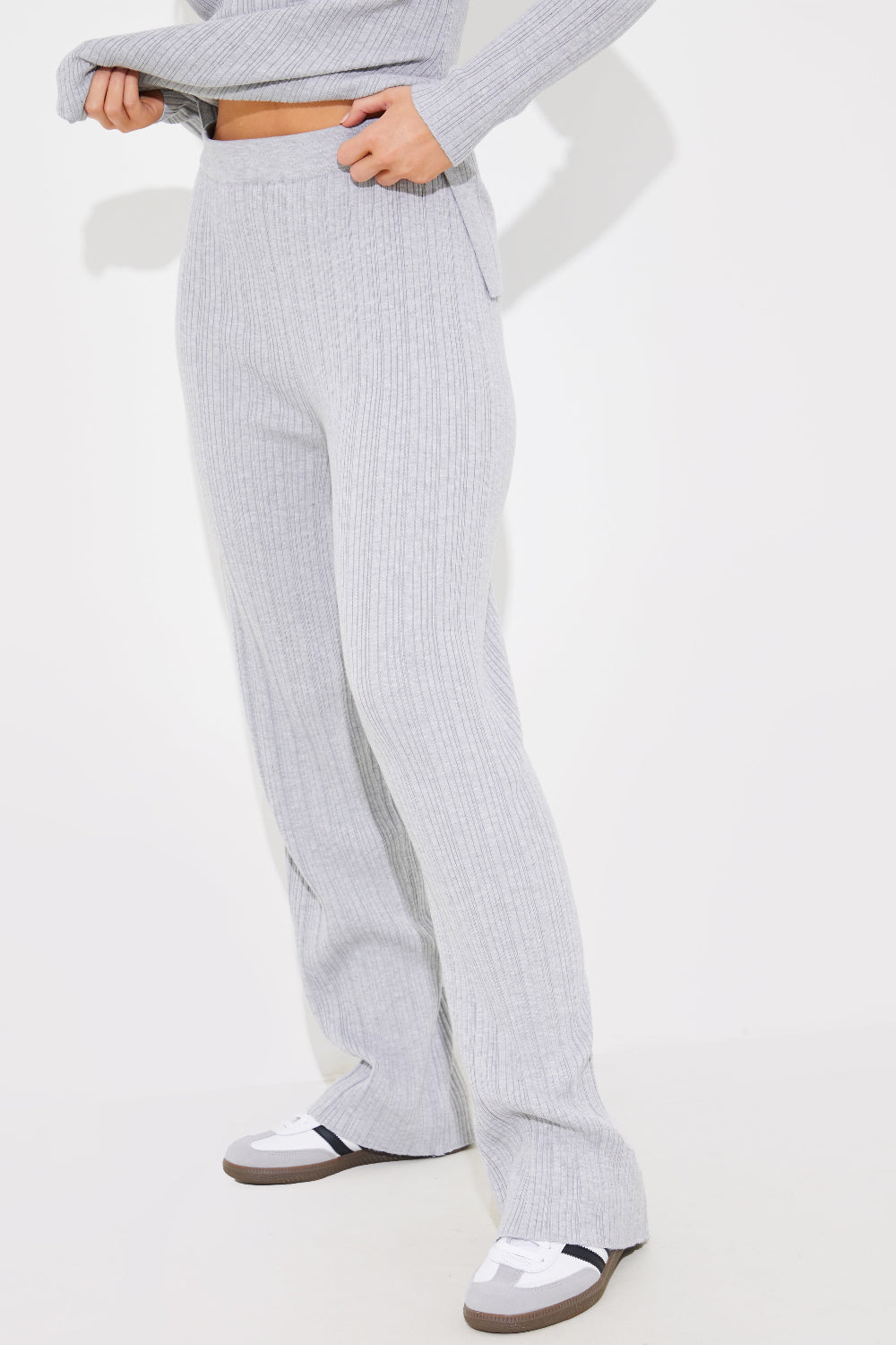 Rib Knitted Co Ord Trouser