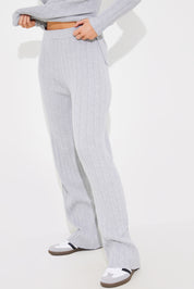 Rib Knitted Co Ord Trouser
