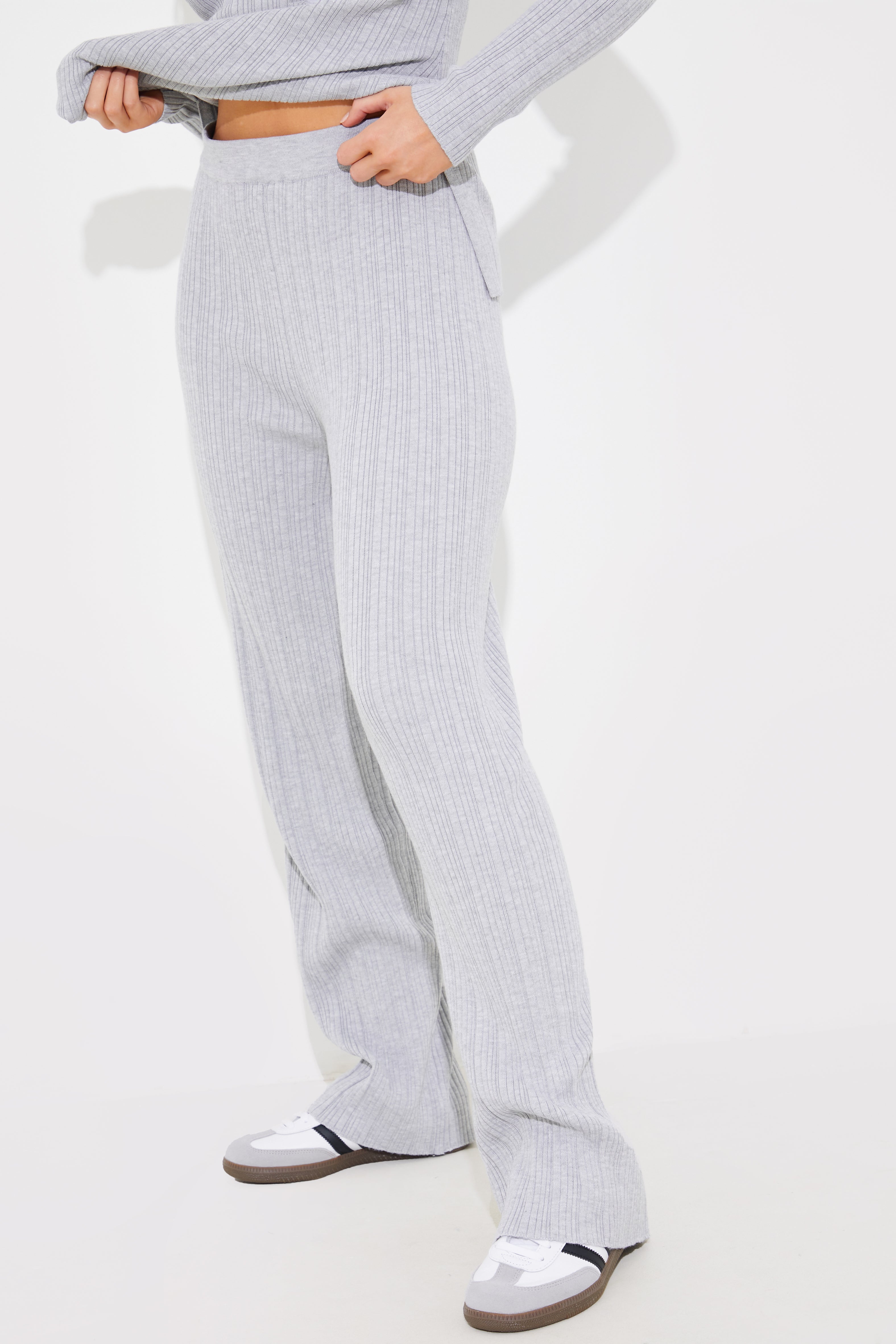 Rib Knitted Co Ord Trouser