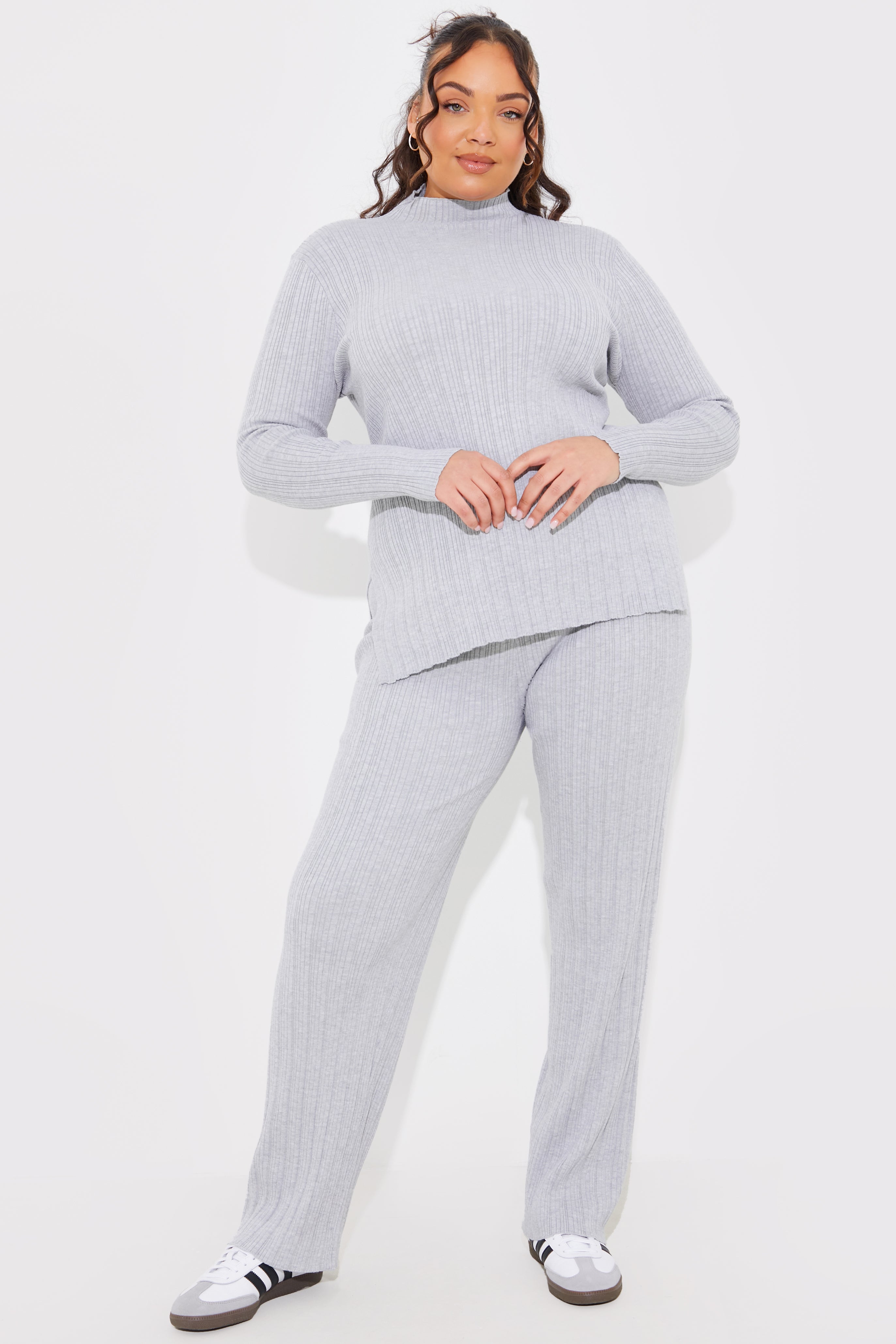 Rib Knitted Co Ord Trouser