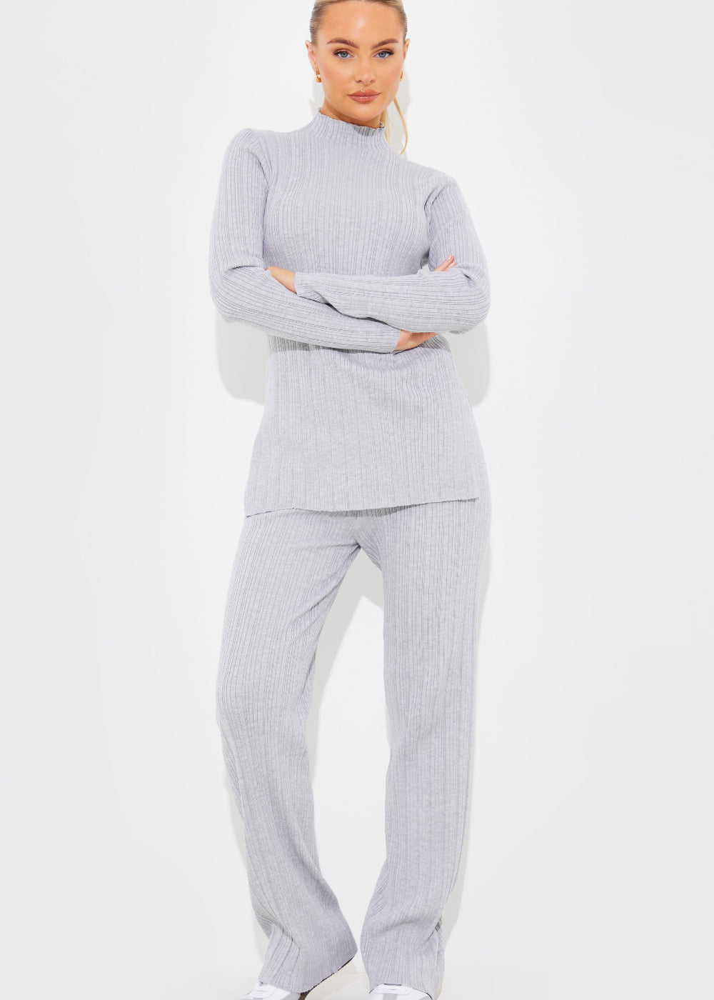 Rib Knitted Co Ord Trouser
