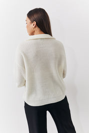 Quarter Zip Knitted Jumper