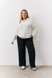 Quarter Zip Knitted Jumper