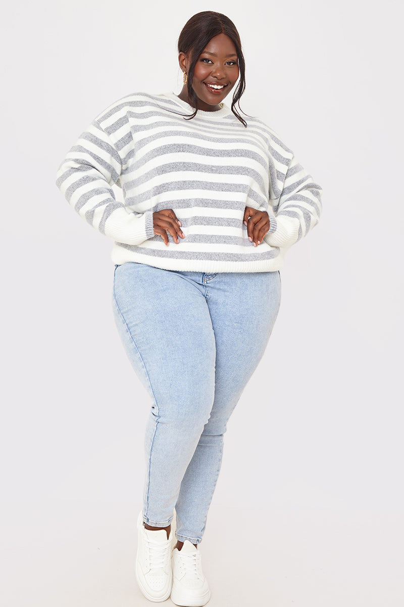 Stripe Crew Neck Jumper