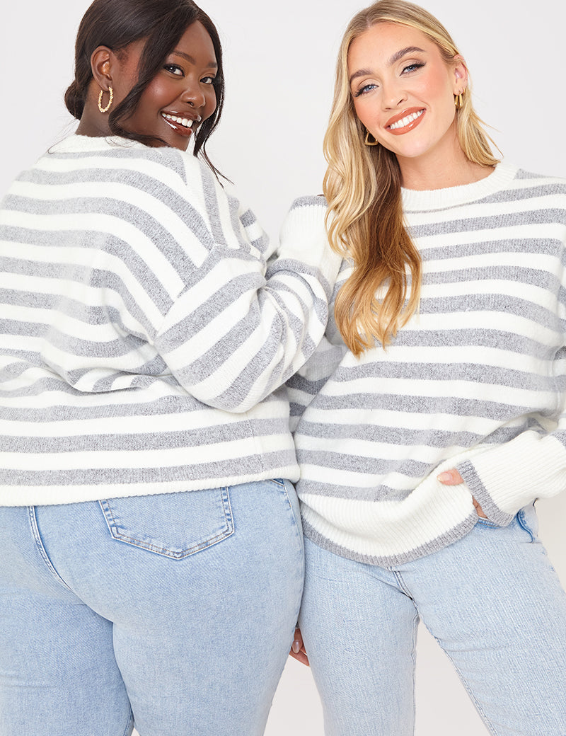 Stripe Crew Neck Jumper