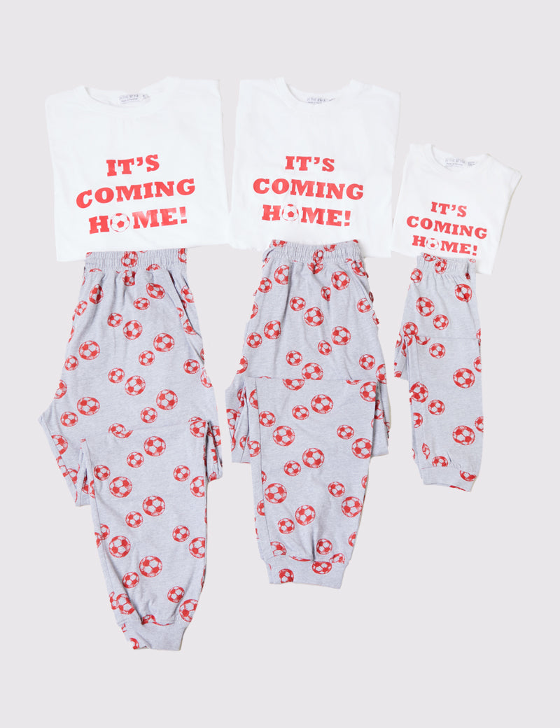 Mens WhiteItS Coming Home Short Sleeve Matching Family Pj Set
