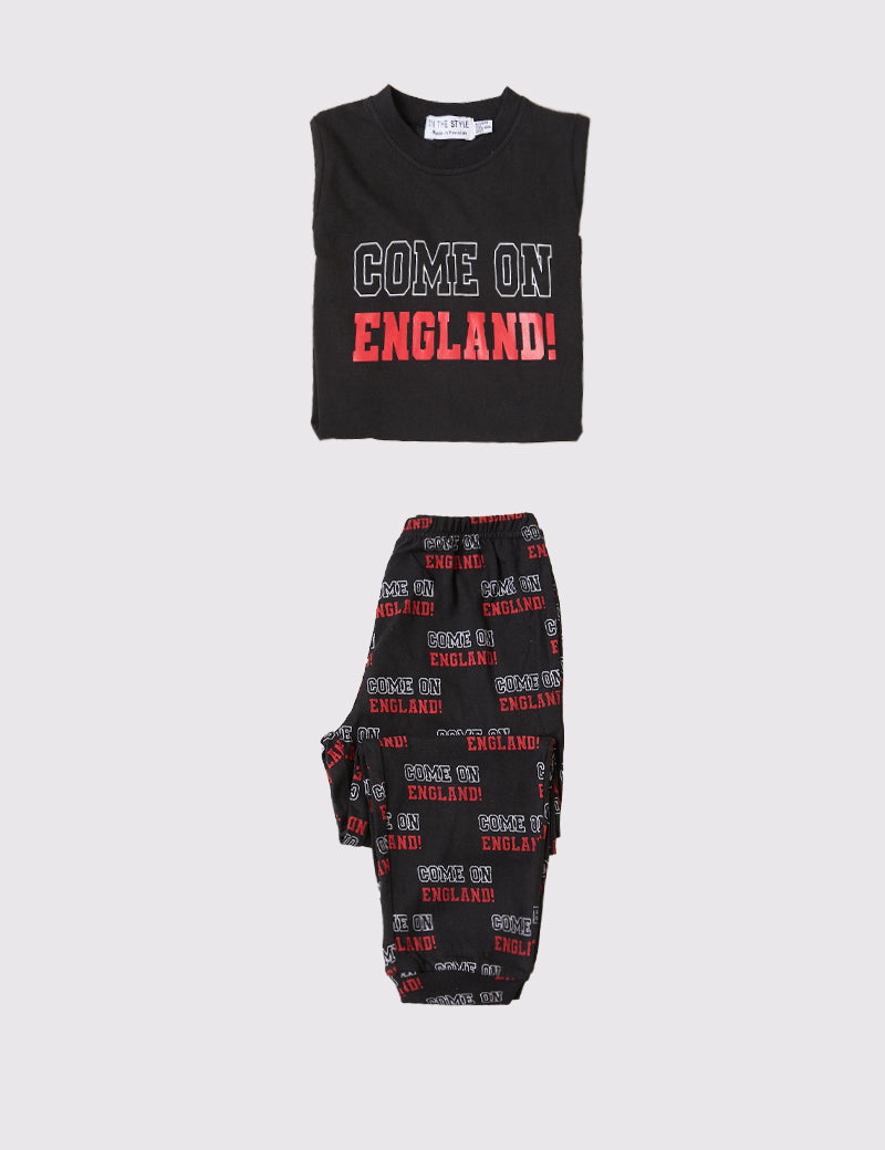 Kids Come On England Short Sleeve Pj Set