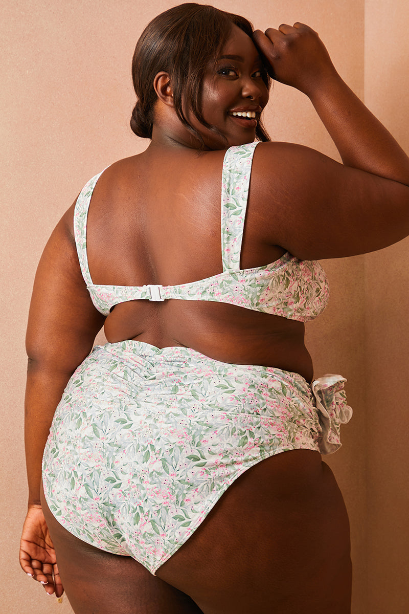Floral So Perfect Wide Strap Bikini Top