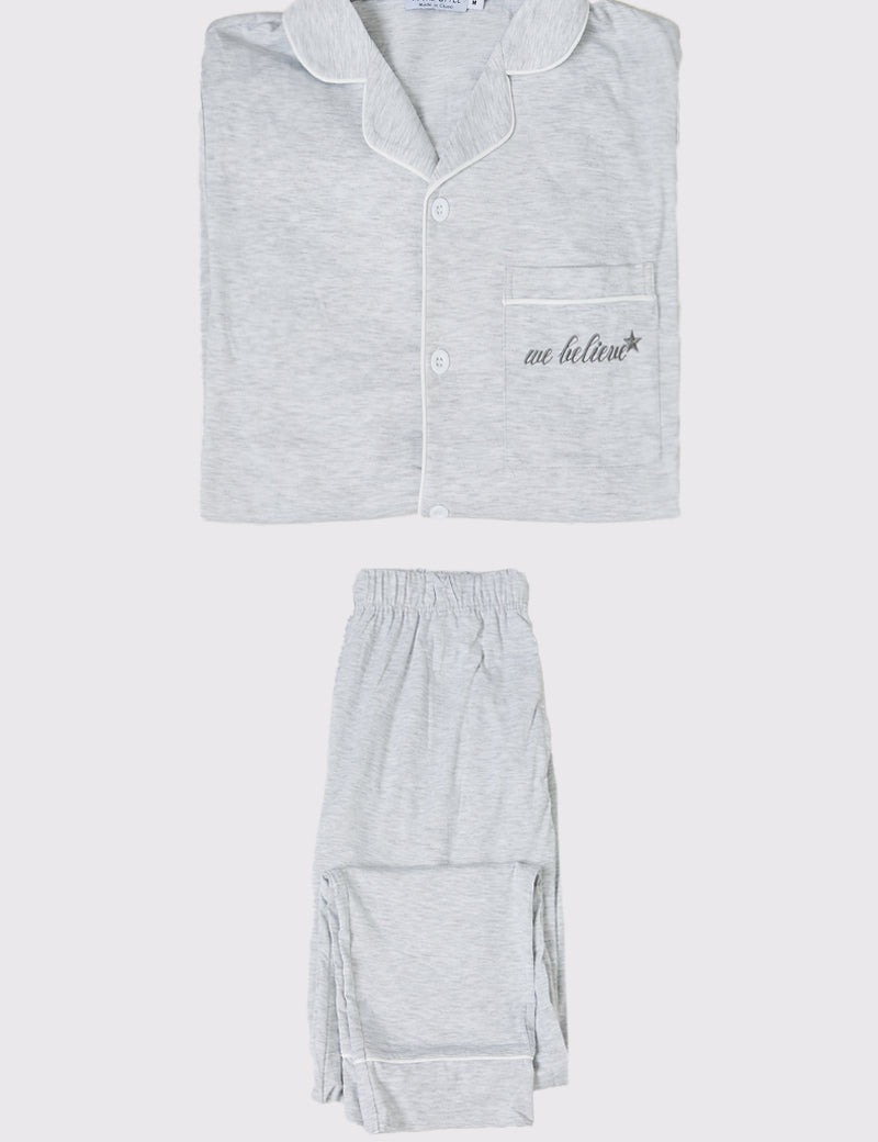 Mens 'We Believe' Matching Family PJ Set