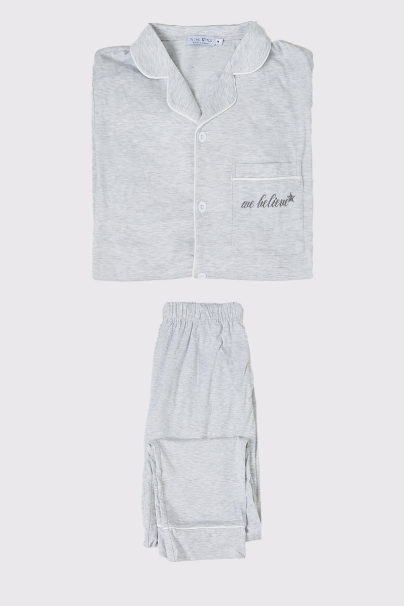 Mens 'We Believe' Matching Family PJ Set