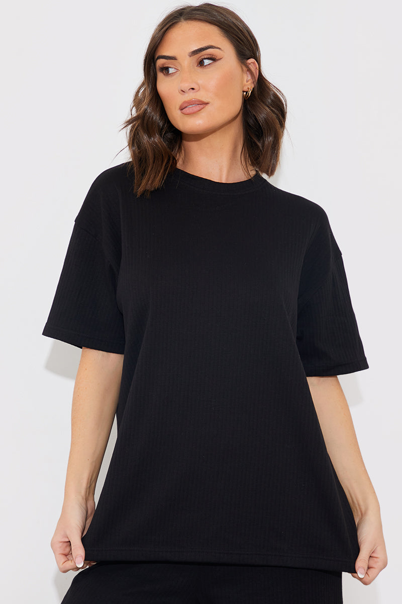 Short Sleeve T Shirt And Flare Leg Trouser Set
