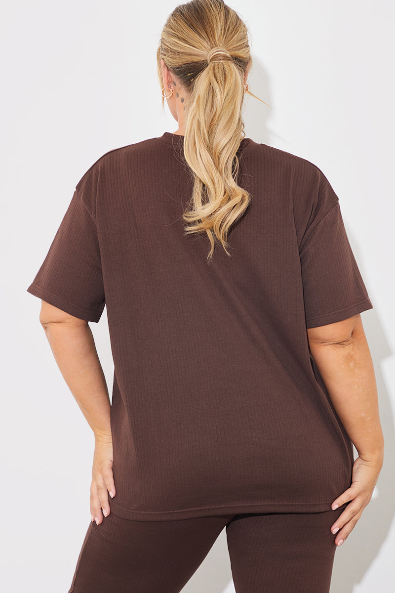 Short Sleeve T Shirt And Flare Leg Trouser Set