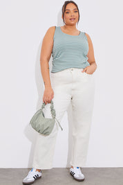 Ruched Strap Grab Bag