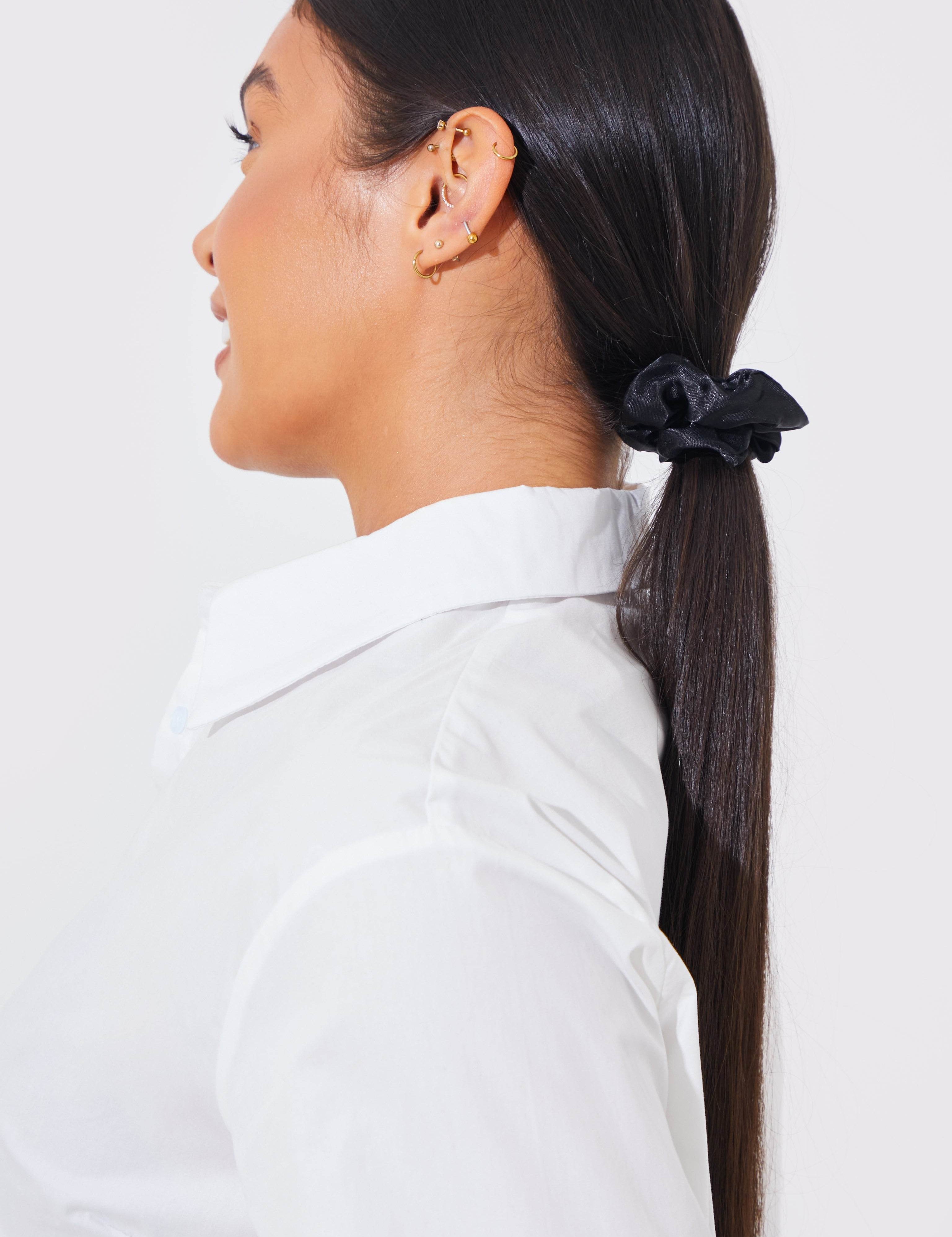 2Pk Satin Scrunchies - InTheStyle