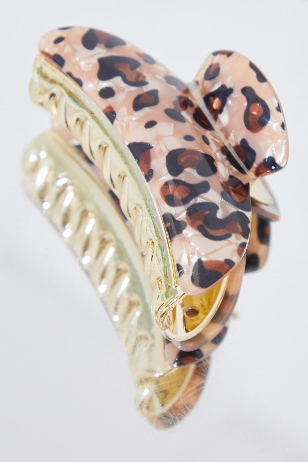 Animal Print Banana Claw Bulldog Clip