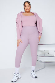 High Waisted Sculpting Ribbed Leggings