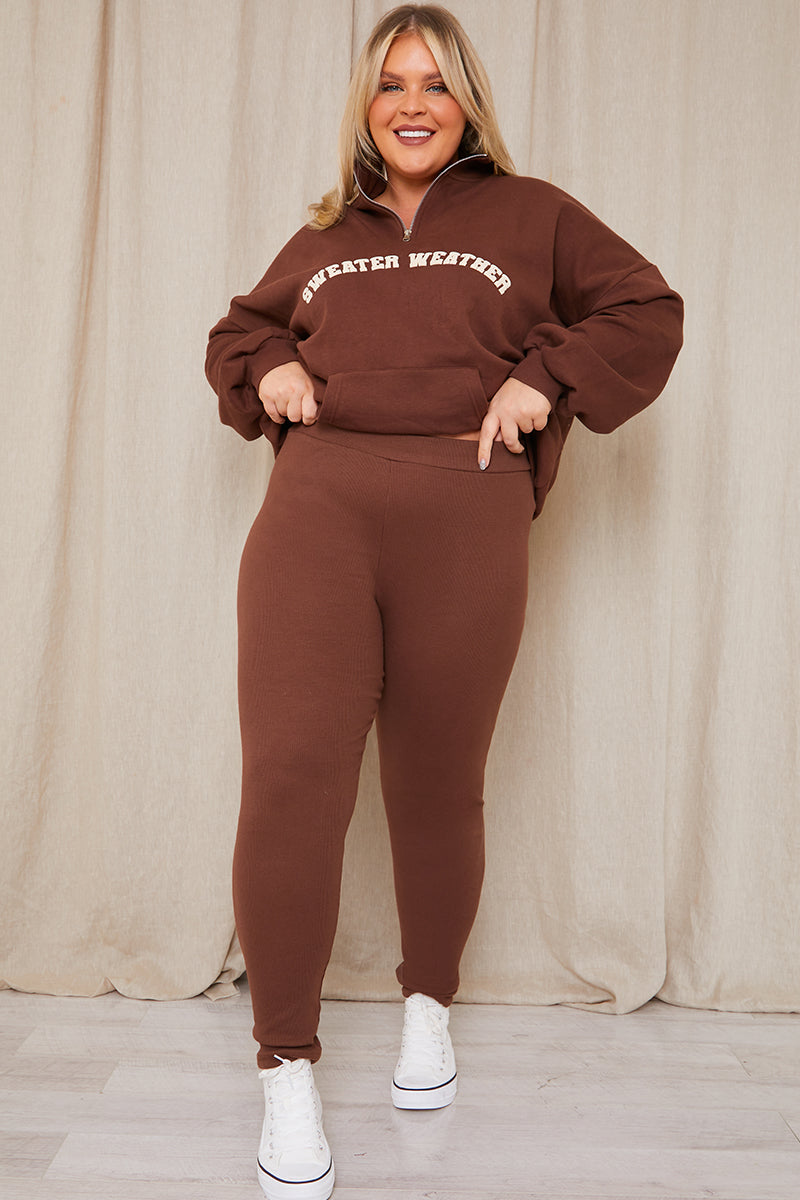 Thick Rib Leggings