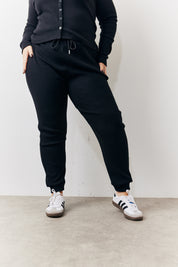 Brushed Rib Co Ord Slim Joggers